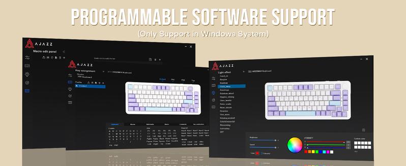 AJAZZ AK820 MAX Tri-Mode Mechanical Keyboard 2.4G Wireless Bluetooth USB-C 75% 82Key Compact Layout 8000mAh Battery Hot-Swappable Gasket Mount PBT Keycaps RGB Backlit Metal Knob Boyfriend Gift Fish Switch Grey Gaming Keyboard keyboard AJAZZ AK820 MAX Tri-Mode Mechanical Keyboard 2.4G Wireless Bluetooth USB-C 75% 82Key Compact Layout 8000mAh Battery Hot-Swappable Gasket Mount PBT Keycaps RGB Backlit Metal Knob Boyfriend Gift Fish Switch Grey Gaming Keyboard keyboard