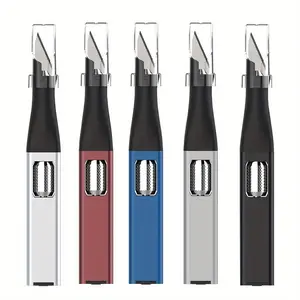 T TOVIA 10-Blade Horseshoe Carving Cutting Knife Set, Aluminum Alloy Handle, Steel Blades, Painted Finish, DIY Craft Tool with Replaceable Blades, Non-Collapsible, Assembly Required