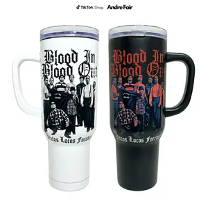 Bloodin Bloodout 20oz & 40oz Tumbler With Handle, Mexico Movie Tumbler