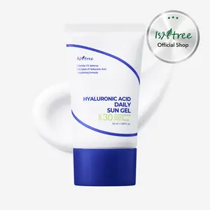 [isntree Official Shop] Hyaluronic Acid Daily Sun Gel 1.69 fl.oz / 50ml - Moisturizing sunscreen SPF 30 with no white cast, lightweight daily UV care, Korean Skincare