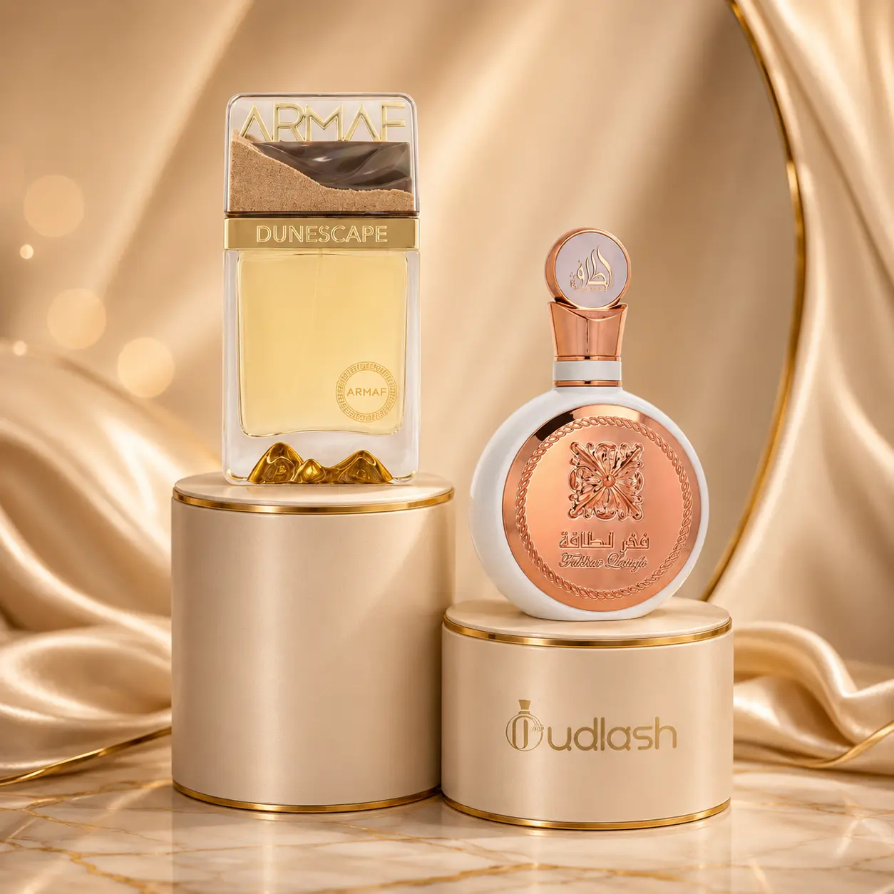 Oudlash Bundle | Armaf Dunescape + Lattafa Fakhar Women | Womens Fragrance | 100ML - 3.4 OZ |  Fruits- Lily, Pomegranate