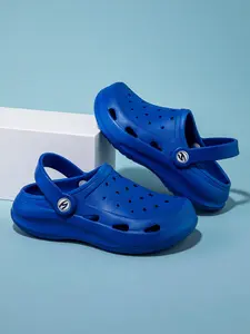 HOBIBEAR Summer boys' and girls' slippers, children's beach shoes, sandals, children's hole shoes, toe caps, baby shoes