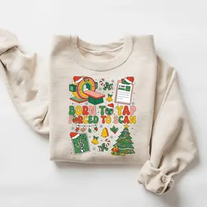 Born To Yap Forced To Scan Sweatshirt, Funny X-Ray Tech Shirt, Retro Radiology Holiday Hoodie, Cute Bella Canvas Shirt, Xmas Gift