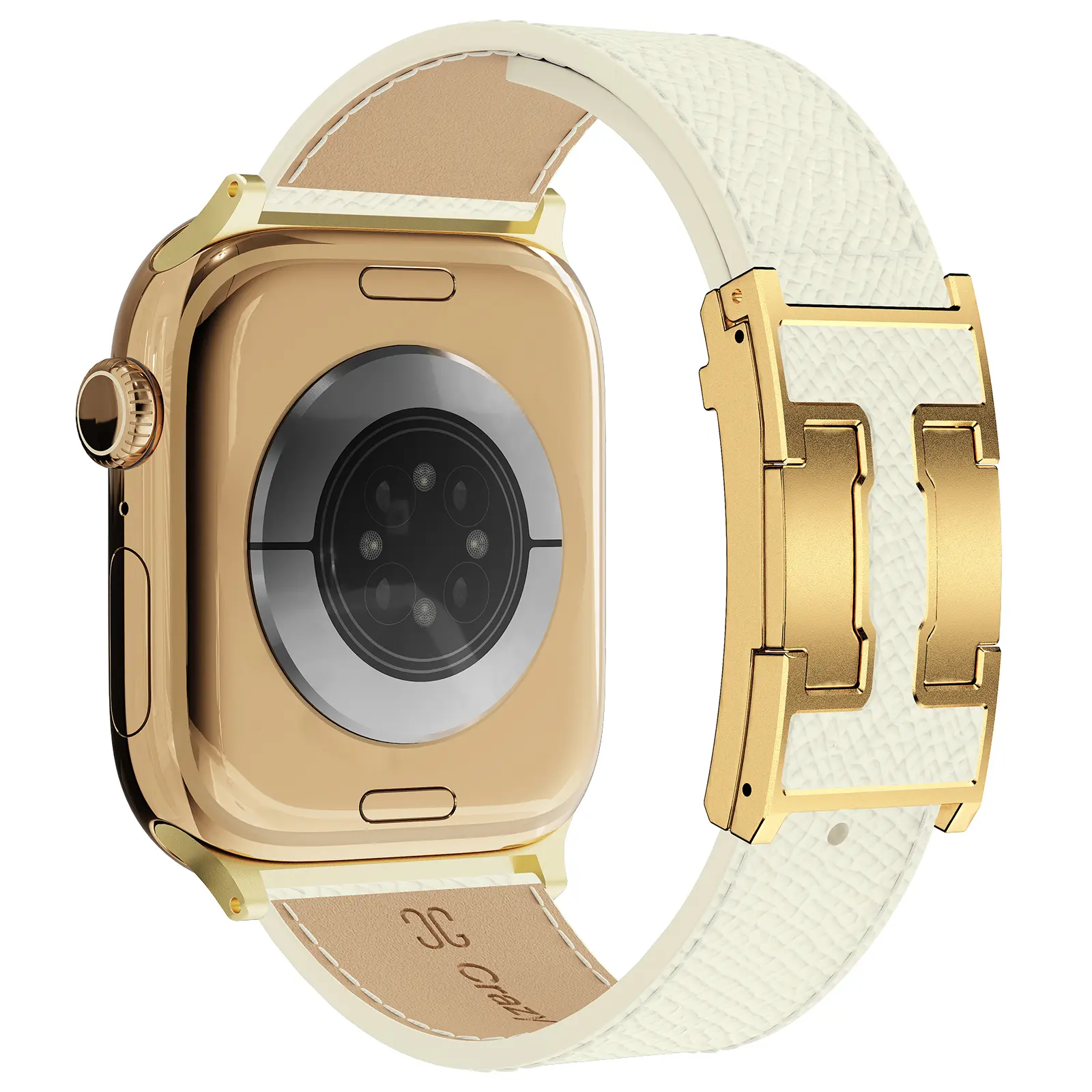 Off White+Gold Buckle