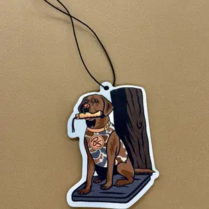 Chocolate Lab & Bumper Air Freshner - Forest Scent