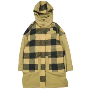 Pre-owned vivienne westwood Cotton Small Leather Goods Red Label Block Check Wool Hooded Coat