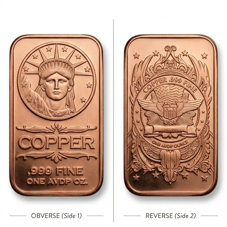 1 oz. Statue of Liberty Copper Bullion Bar 1 oz. Statue of Liberty Copper Bullion Bar
