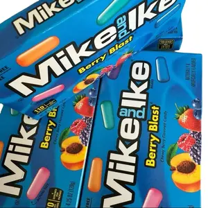 Mike and Ike Berry Blast Candy 5 Pack - Chewy Berry Flavored Gummies for Sweet Snacking