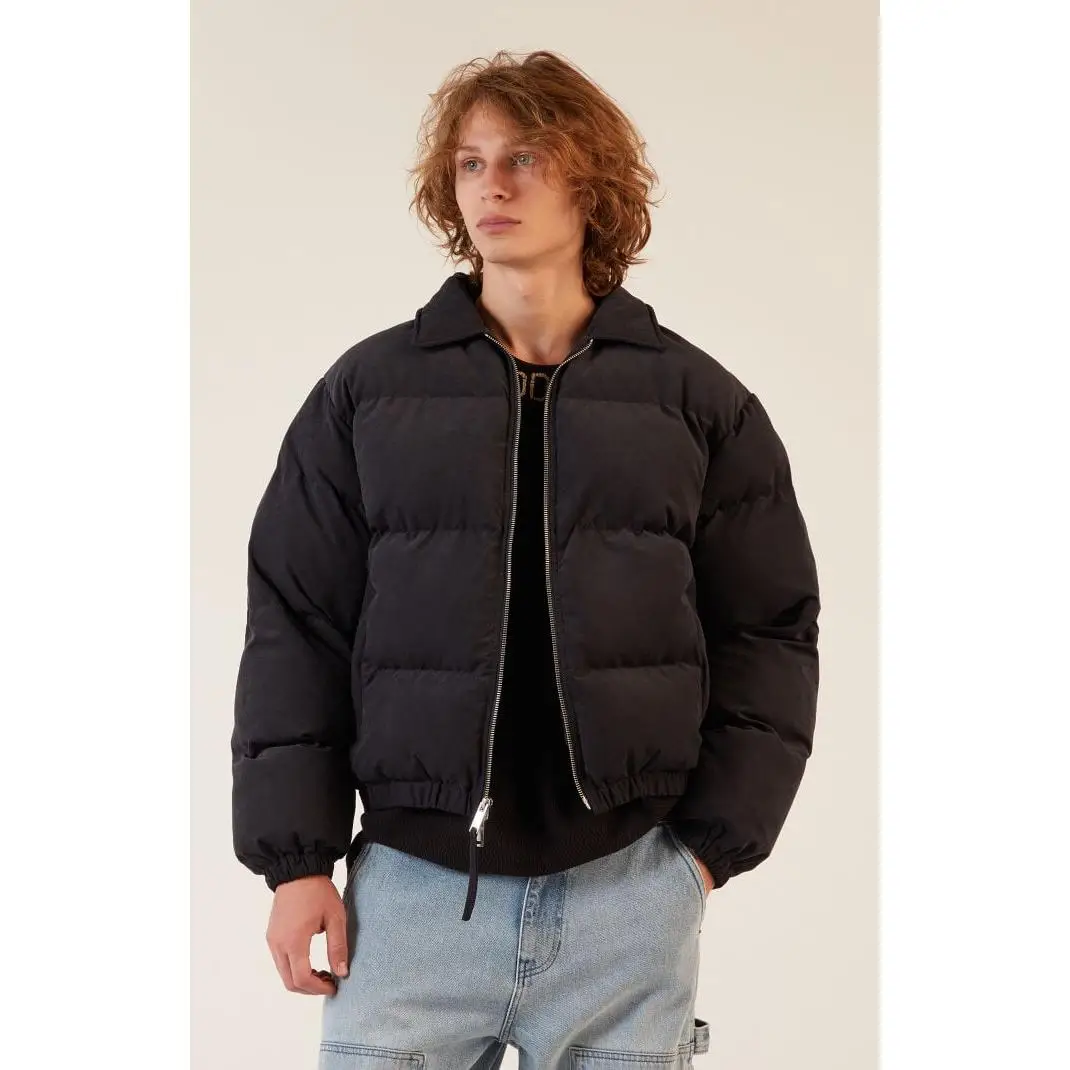 Pacsun Men's Black Coaches Puffer Jacket