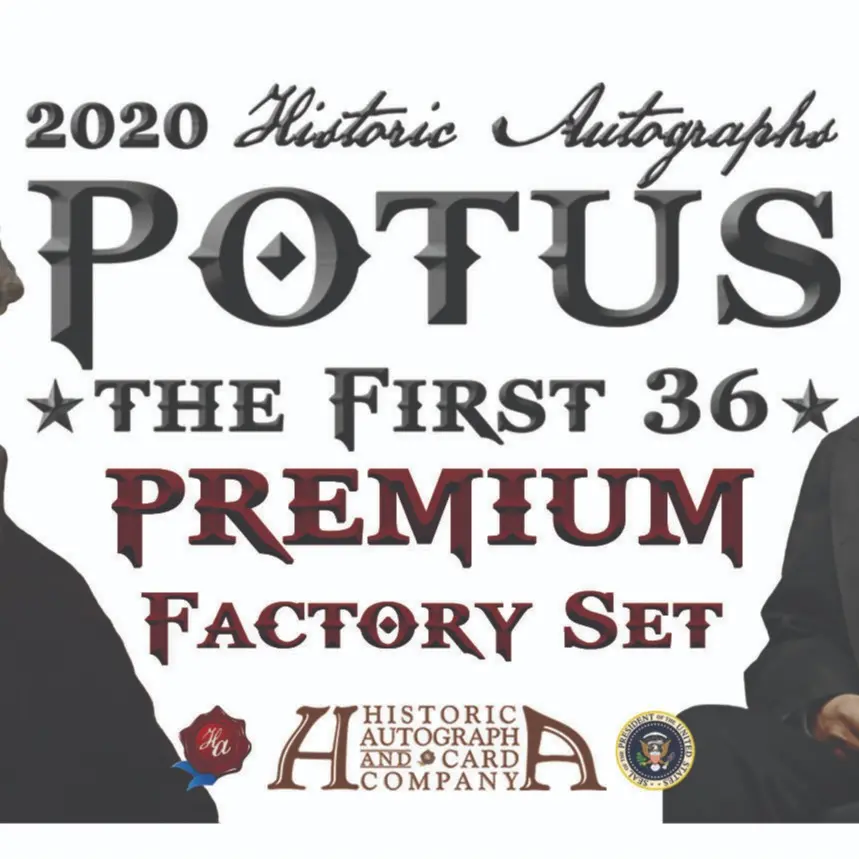 2020 POTUS: The First 36 Premium Set, Complete 126 Card Set - Historic Autographs