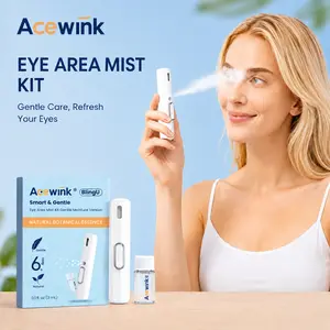 Acewink Nano Eye Mist Device – Instant Dry Eye Relief & Cooling Hydration | Ultrasonic Spray with 6 Botanical Extracts | Safe for Makeup, Screen Users & Gamers