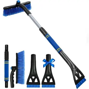 Car Ice Scraper with Snow Brush, Ideal for Winter Driving, Essential Vehicle Snow Removal Tool for Car Owners