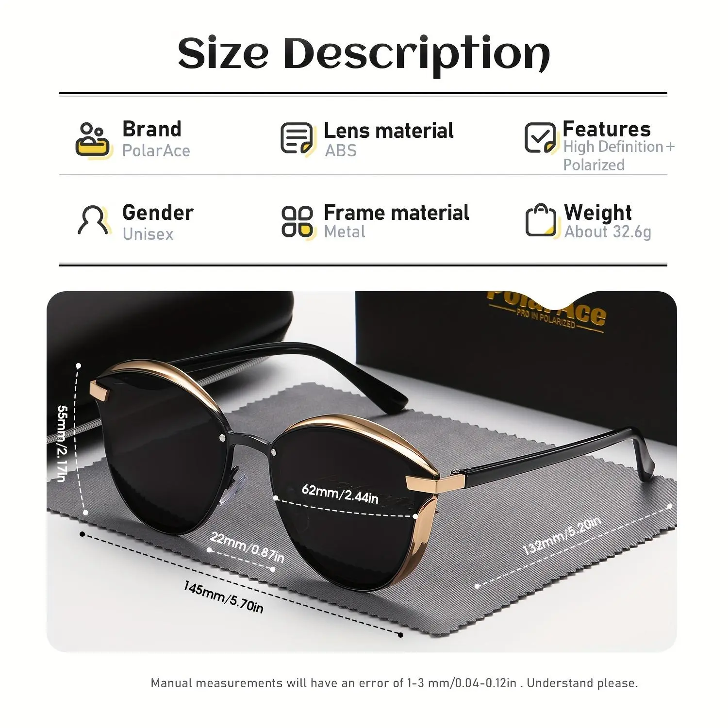 PolarAce, Premium Elegant Sexy Cat Eye Frame Polarized  display picture 3