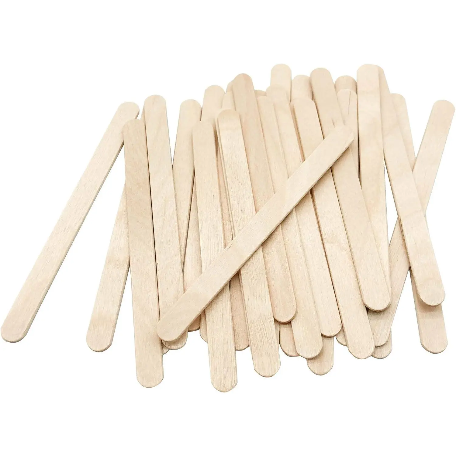 200 Pcs Craft Sticks Ice Cream Sticks Natural Wood Popsicle Craft Sticks 4.5 inch Length Treat Sticks Ice Pop Sticks for DIY CraftsGift.