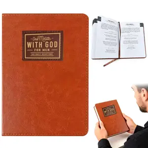 One Minute with God for Men 365 Days Devotional Journal | Portable Daily Faith Reflections Book, Inspirational Self Improvement Notebook, Perfect Religious Gift for Holidays, Birthdays, Christmas and New Year