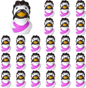 24 count  Figurines  Ducks Mini Bulk Figures  Duck Figurines Decor for  and Seek Sunday Easter Egg Religious Party Favors Stuffers Baptism