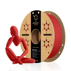 PA6 GF High Speed Printing Filament, High Toughness Glass Fiber Reinforced PA6 3D Filament Fit Most FDM Printers, Ultra Low Warping & Super Layer Strength PA6-GF Filament 1.75mm, Highly Accurate & Wear Resistance PA6 GF Filament For Power Tools