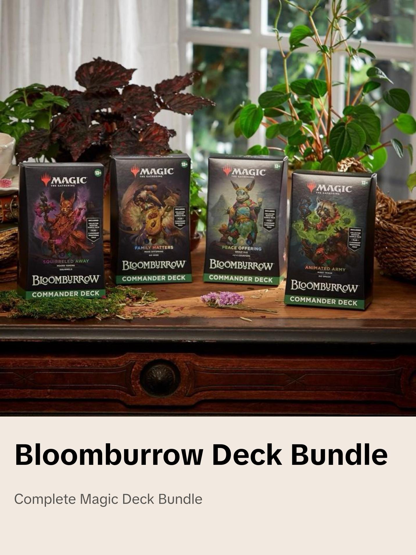 Magic: The Gathering Bloomburrow Commander Deck Bundle - Includes 