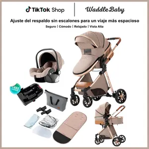 [Weekly Picks] AOBTKEL,Baby Stroller, Deals for You Days, 4-in-1 Portable & Foldable Toddler Stroller with Sunshade, High-Quality Lightweight Travel Stroller for Babies Outdoor Fun, Adjustable Stroller and Accessories Combo Set, One-Click Folding