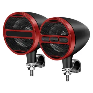 Motorcycle Bluetooth-compatible Speaker, Wireless Audio System with USB, AUX, MP3 Music Player, Car Audio for Motorcycle, Car Electronics, Motorcycle Speakers