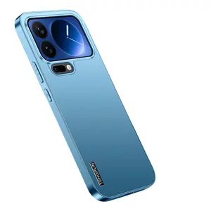 Luxury Ultra-Thin Metal Paint Phone Case for Xiaomi 17 Pro Max, Electroplated Design, Lens Protection Frame, Shockproof PC Material