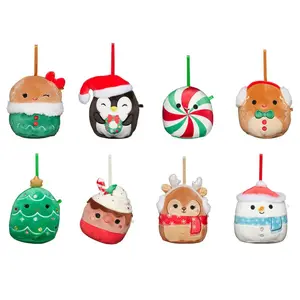 Squishmallow 4 Inch Plush Ornaments 8 Pack | Holiday