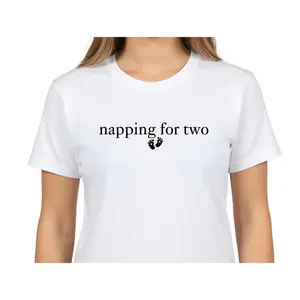 Napping For Two Pregnancy Announcement Shirt - Mom To Be & Baby Shower Graphic Tee - Funny Pregnancy Reveal & Mom Shirt Gift Unisex T-Shirt