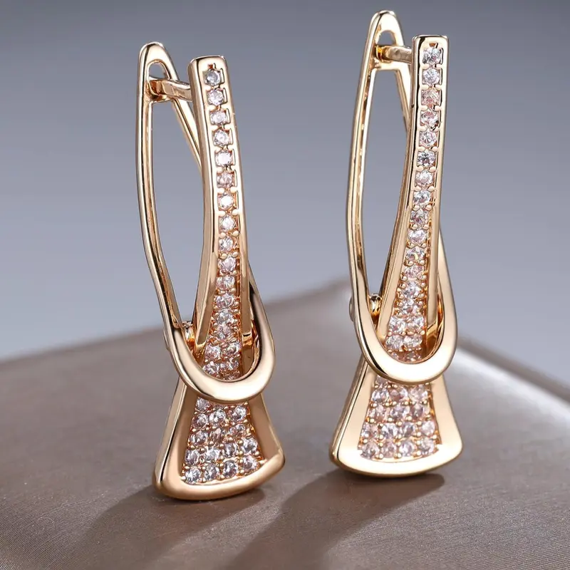 Geometric Design Earrings, Fashionable Earrings for Women, Fashionable Jewelry Accessories, Elegant Jewelry for Party, Daily Clothing Decor, Trendy All-match & Exquisite Jewelry for Birthday Gift