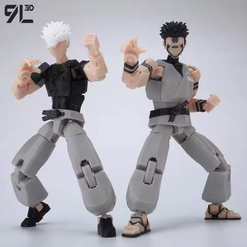 9L3D Printed Anime Jujutsu Kaisen Sukuna Yuji Yuta Satoru Gojo Lucky Dummy 13 Movable Shapeshift Action Figures Mannequin Toys