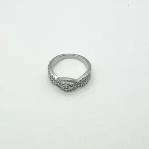 Begum Silver Infinity Ring with Elegant Design for Women's Fashion Jewelry