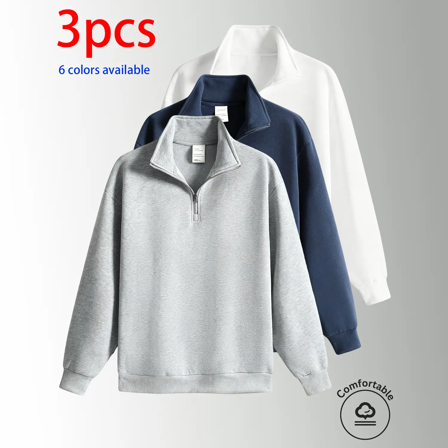 Light Gray + Concealed Blue + White