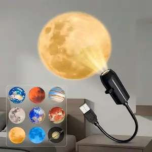 Galaxy Star Projector Night Light, 10-in-1 Planetarium Projection Lamp, 360° Rotating USB Starry Sky Light for Bedroom Ceiling, Kids Room Decor,Space Projector Lamp Gift