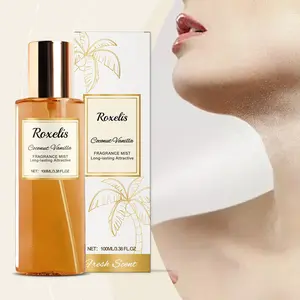 Roxelis Coconut Vanilla Romantic Body Fragrance, Fresh Elegant Natural Fragrance Everyday Convenient Niche Fragrance Eau De Toilette