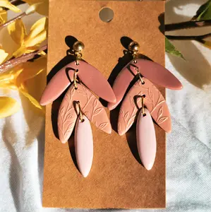 3 Tire Polymer Clay Earring