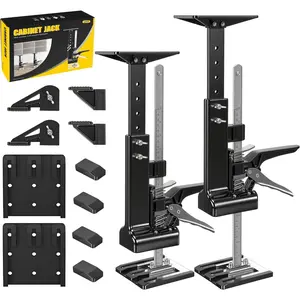Upgraded  Cabinet Jacks 2 Pack, Labor Saving Arm Jack, 0 to 23.4 Inches Adjustable Third Hand Support, Drywall Lift, Hand Lifting Jack Tool