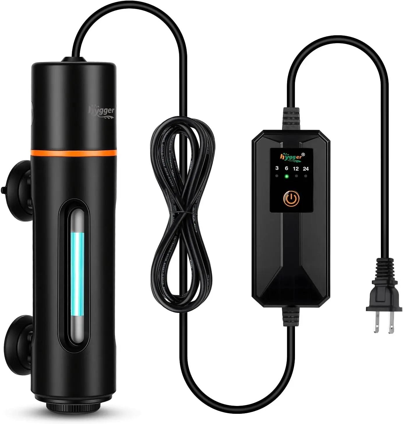 hygger Aquarium UV Light with Timer | Controls Green Water & Algae | UV Tank Cleaner for 30-130 Gal Fish Tanks