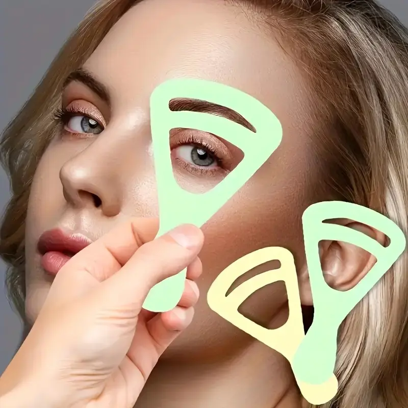 Eyebrow Drawing Assistant, Reusable Eyebrow Shaping Card, Natural Arc Eyebrow Shaping Tool, Makeup Tool for Women, Reusable Templates, Eyebrow Styling