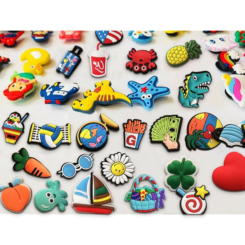 Unisex Shoe Charms 120-160-200 pack Random Different Cute Shape charm for Shoe Decoration Footwear Comfort