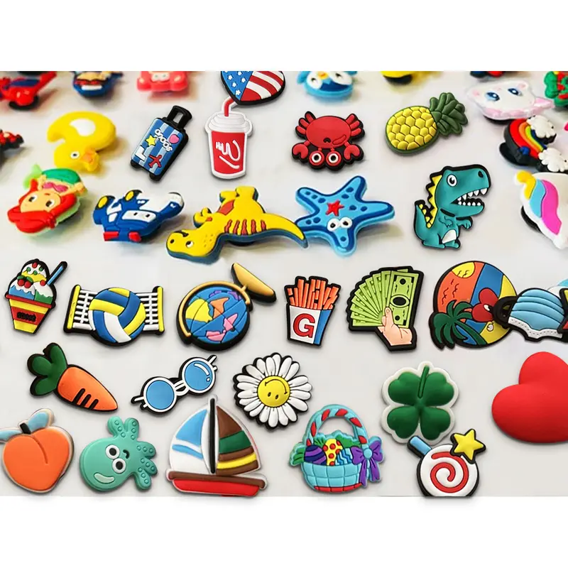 Unisex Shoe Charms 120-160-200 pack Random Different Cute Shape charm for Shoe Decoration Footwear Comfort