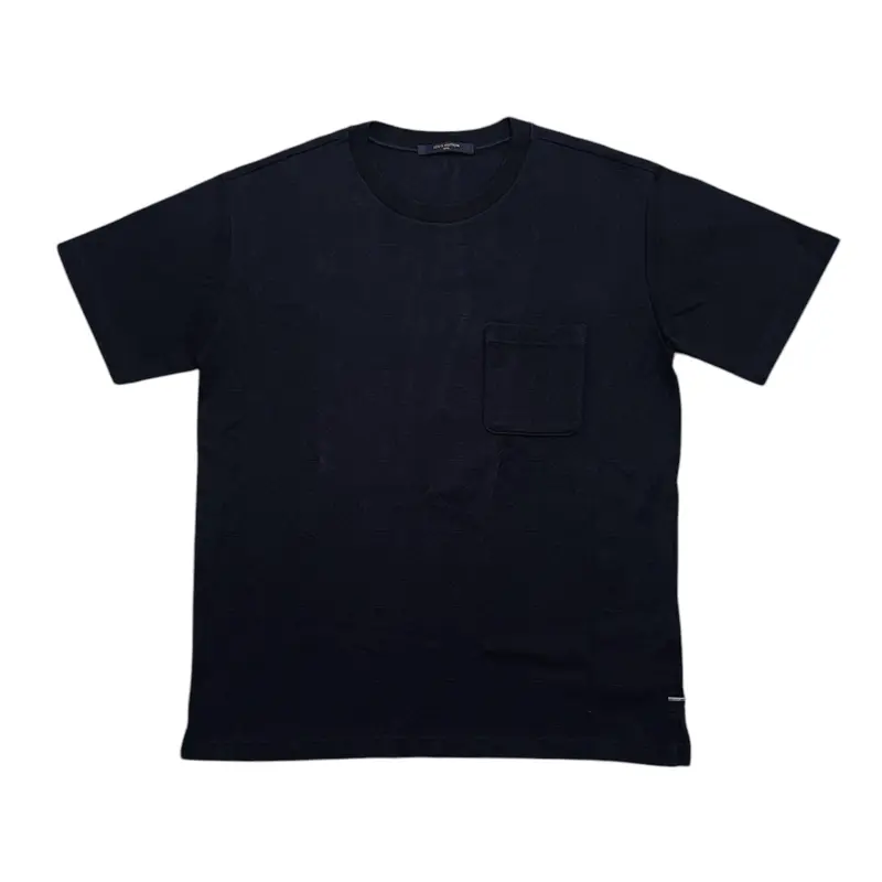 Louis Vuitton Signature 3D Pocket Monogram Short Sleeve Tee Shirt Navy