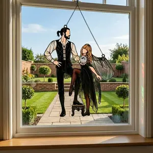 Inspired Stevie Nicks Acrylic Suncatcher, Boho Dancing Lady Suncatcher, FleetWood Mac Suncatcher