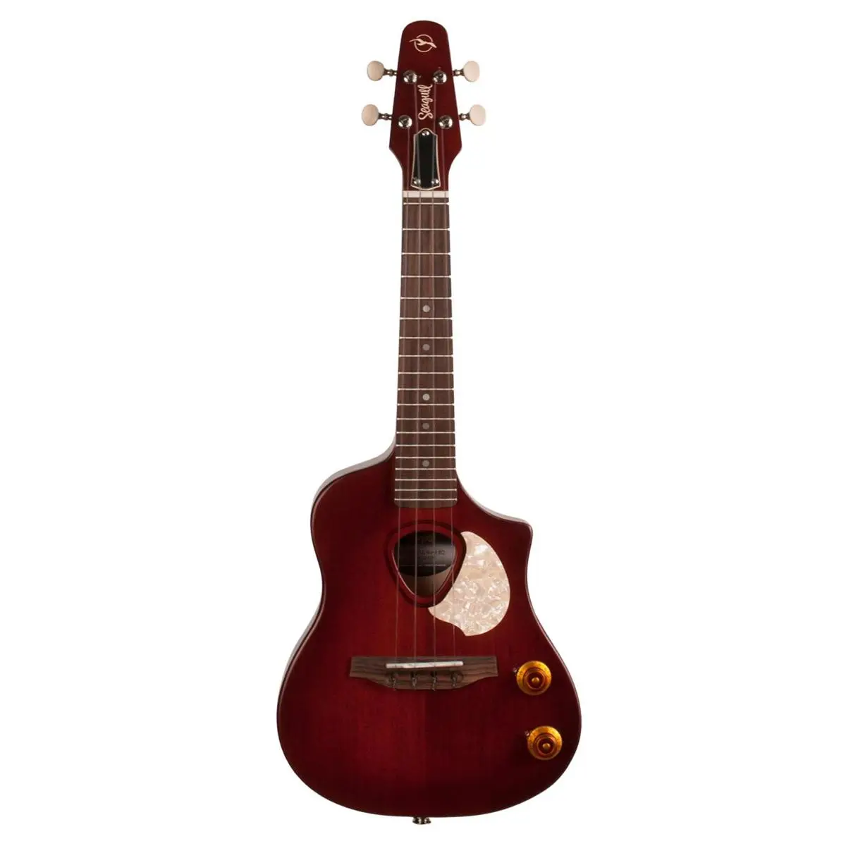 Seagull Nylon Semi-Gloss Burst Acoustic Ukulele, Maple Neck Through Body and Solid Sitka Spruce Top