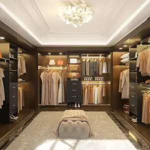 8FT Closet System, 96'' Closet Organizer System with 3 Hanging Rods, Wall Mount Bedroom Wardrobe with 3 Drawers Walk-in Closet, Adjustable Cloth Garment Rack from 5 to 8FT (Cut to Fit)