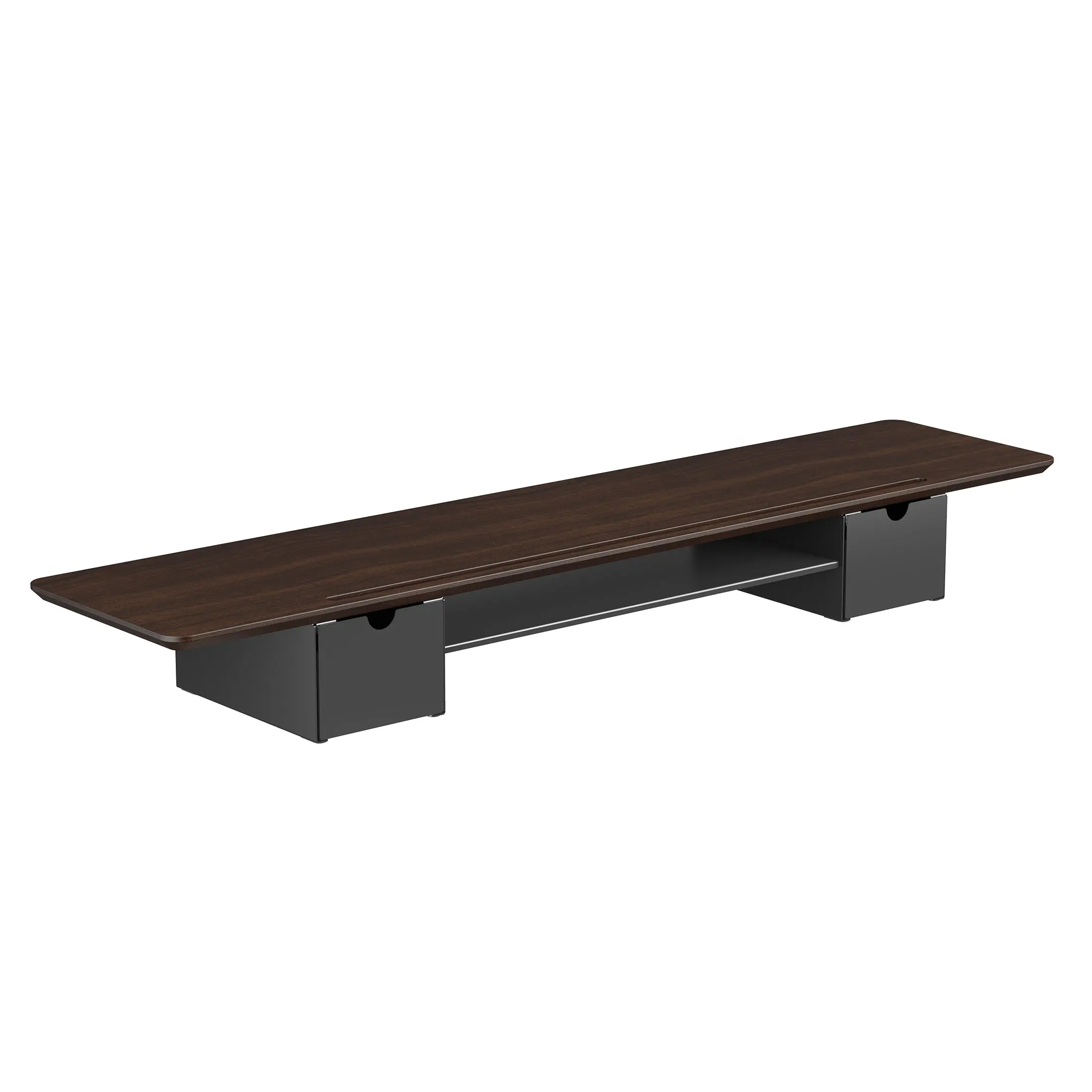 Extra Wide Monitor Riser with Drawers and Shelf Extra Wide Monitor Riser with Drawers and Shelf