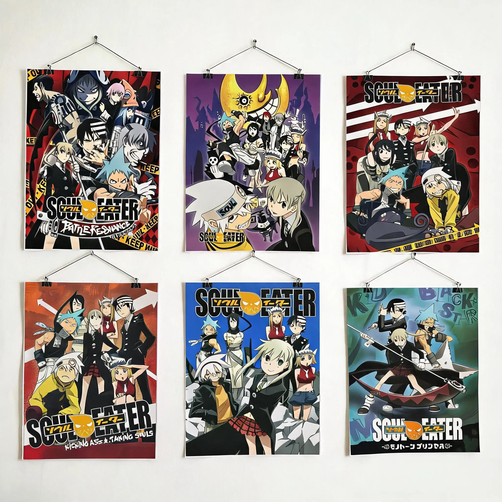 Soul Eater Anime Group-Art Posters, Multiple Designs, Matte High-Quality Non-Fading Paper, Otaku Room Home Decor Wall Prints