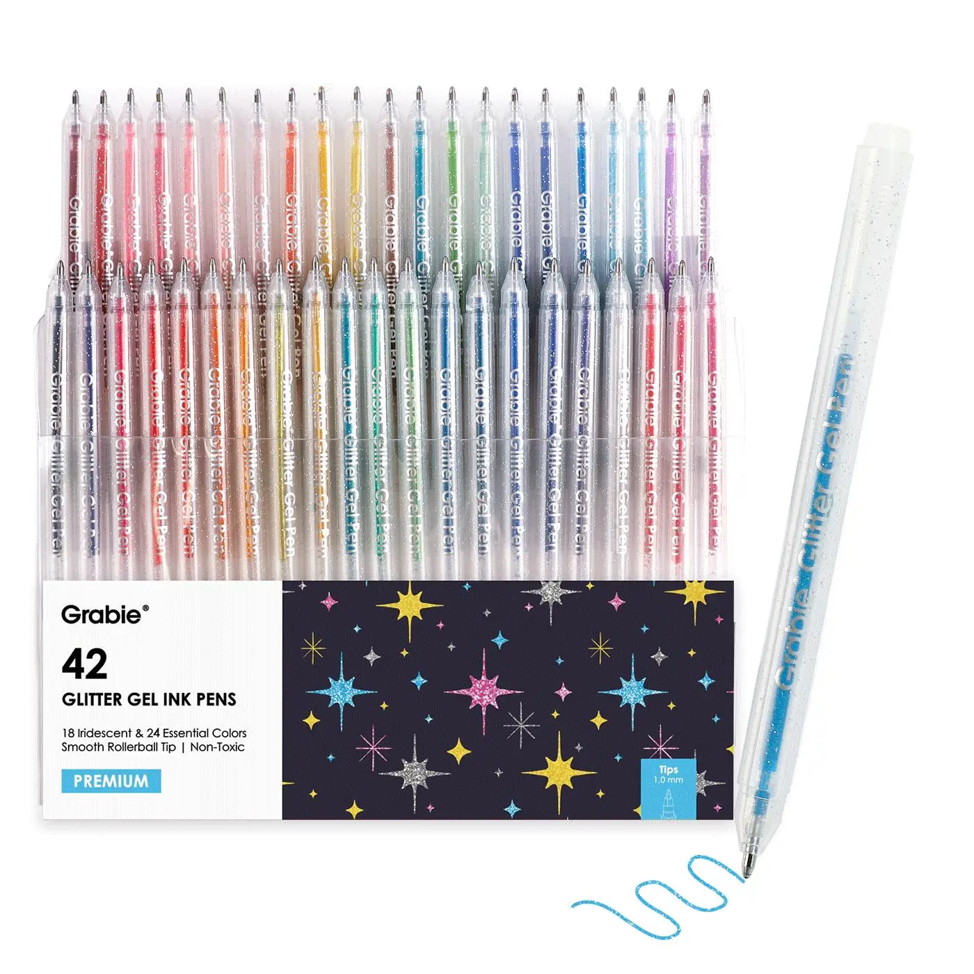 Grabie Glitter Gel Ink Pens Set of 42, TikTokShopRestock, FallFreshness