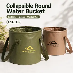 Collapsible Outdoor Gear Bucket – 10L/20L Waterproof Portable Storage for Camping & Travel