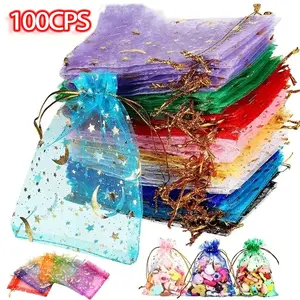 High-Quality Transparent Nylon Organza Jewelry Gift Bags, Elegant Packaging for Gifts & Accessories Storage, Durable Material, Gift Wrapping Supplies, Gift For Friends