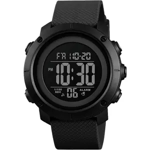BYW34 Digital Watch Sports Waterproof Military Back Light Small Watch for Men Black 1426