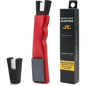 Ice Skate Sharpener, Handheld Ceramic  Sharpening Tool with Honing Stone for Hockey Skates